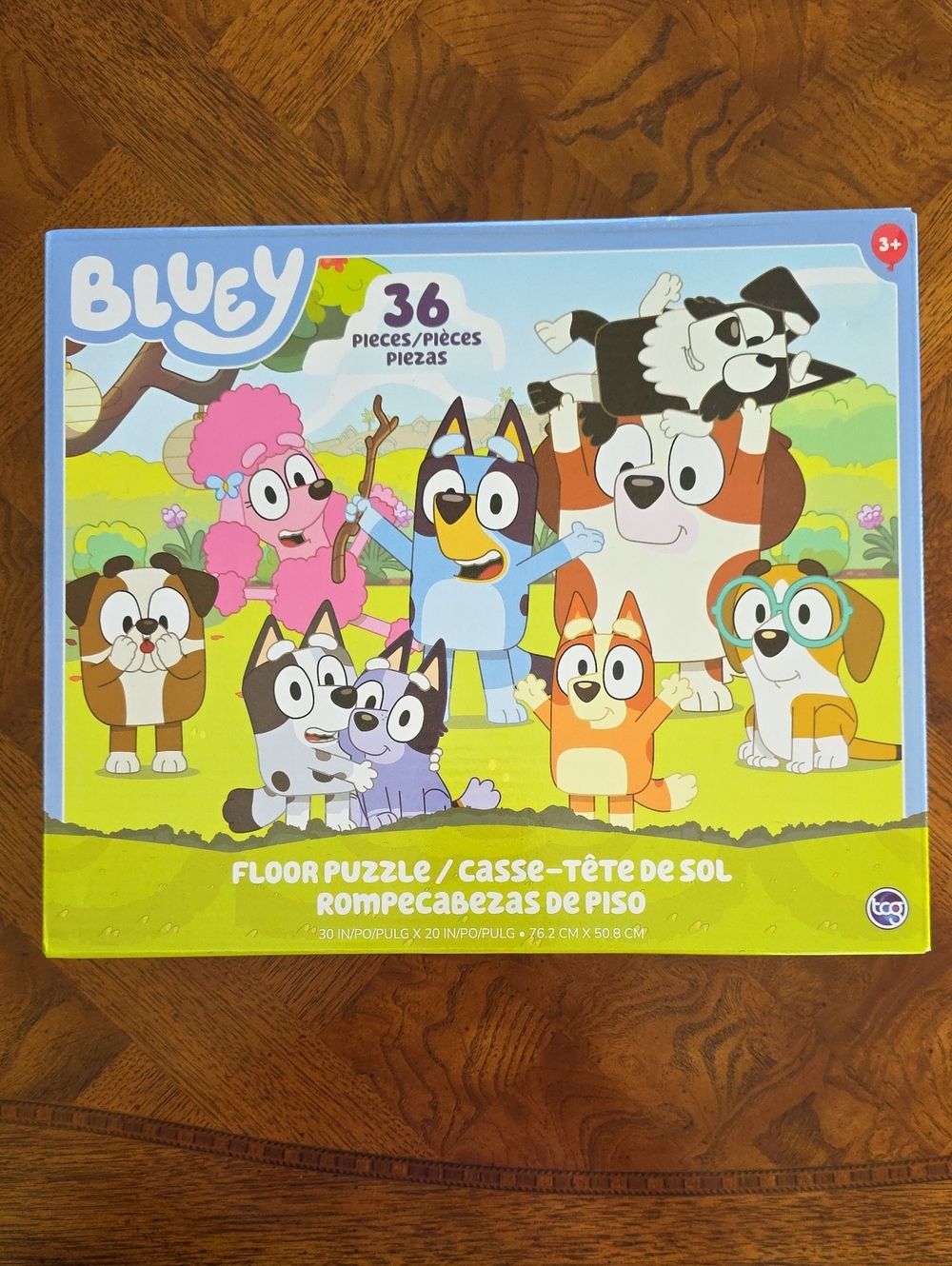 Bluey 36 piece Floor Puzzle 30in X 20in - NEW